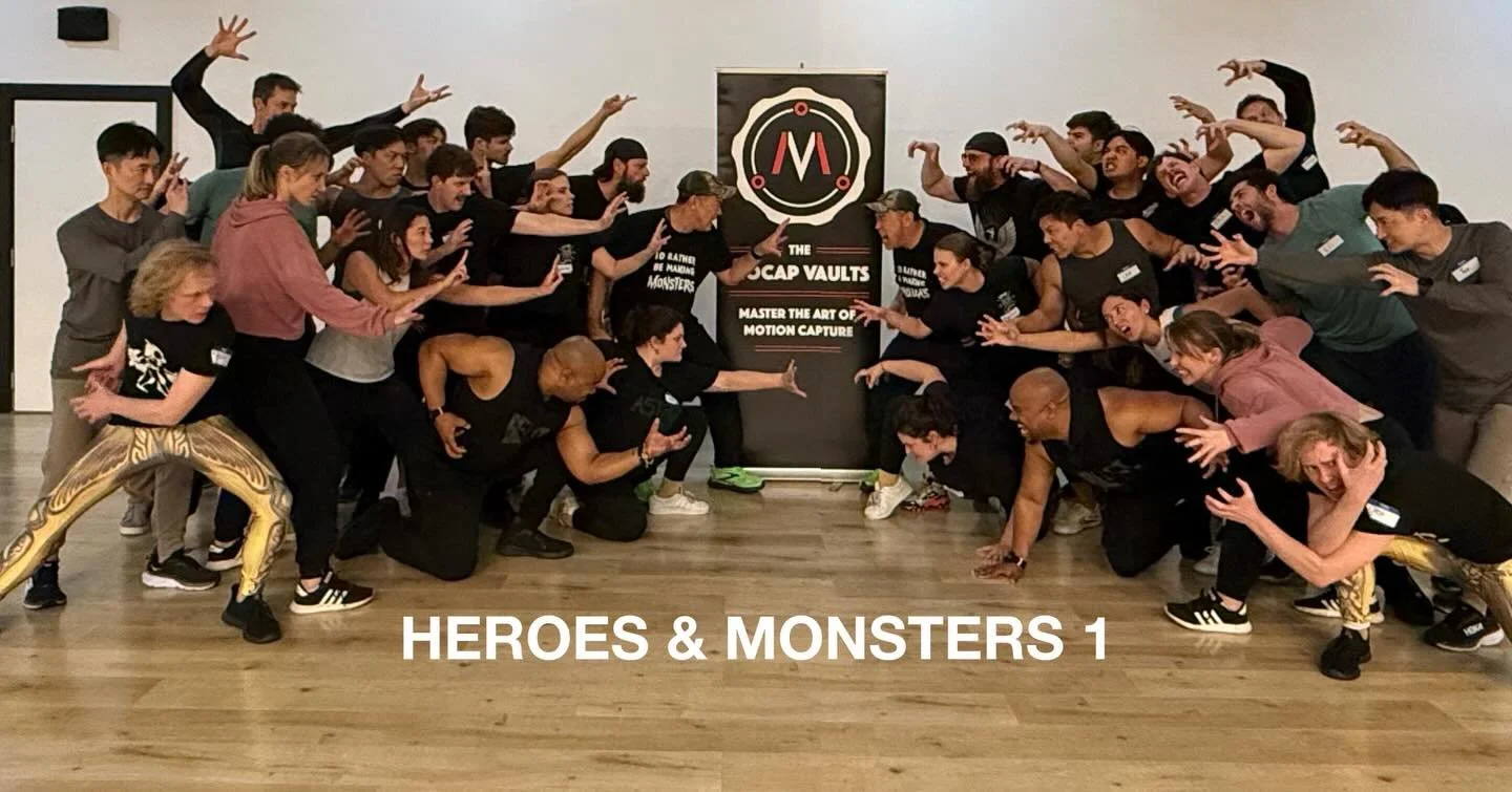 What a fantastic day for a Heroes and Monsters 1 Class in LA for @themocapvaults!  It&rsquo;s the second class in our program and it&rsquo;s where we really dive into character creation and specialty movement&mdash;key elements for motion and perform