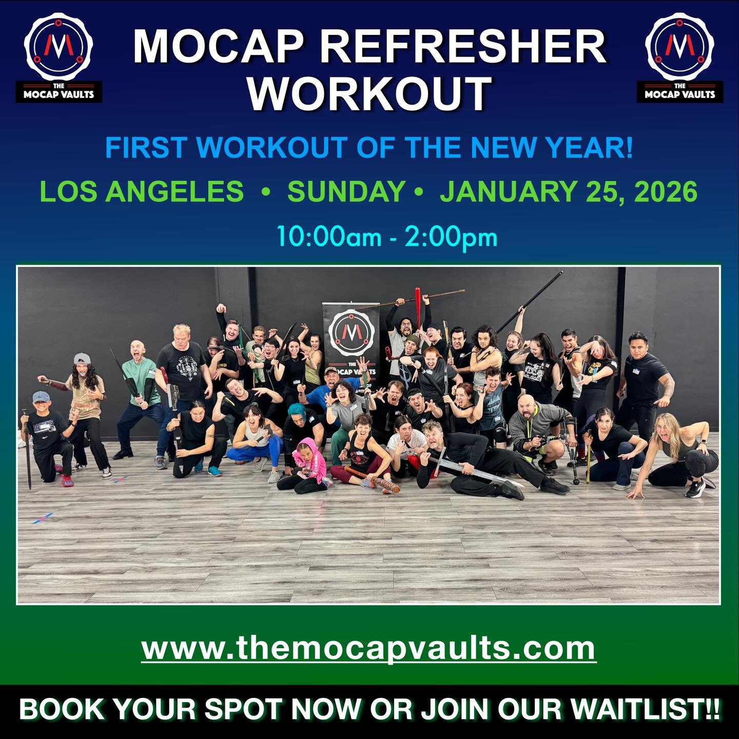Just announced - MOCAP REFRESHER WORKOUT in LOS ANGELES with RICHARD &ldquo;MOCAPMAN&rdquo; DORTON @richarddorton 

A 4 hour workout class from 10am to 2pm with Mocap Master Richard Dorton, @darrenbailey17 and @ohmrhall to refresh, drill and stretch 