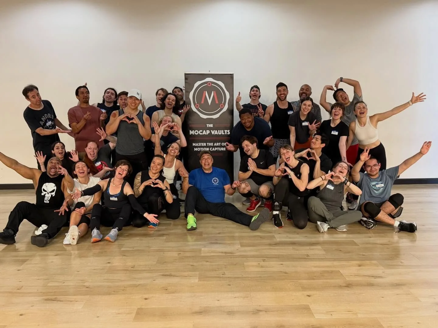 What a great day for @themocapvaults workout class in Los Angeles!
This is what pure joy and happiness looks like when you&rsquo;re surrounded by family, friends, colleagues, alumni and talented beautiful professionals! 
So many different things made