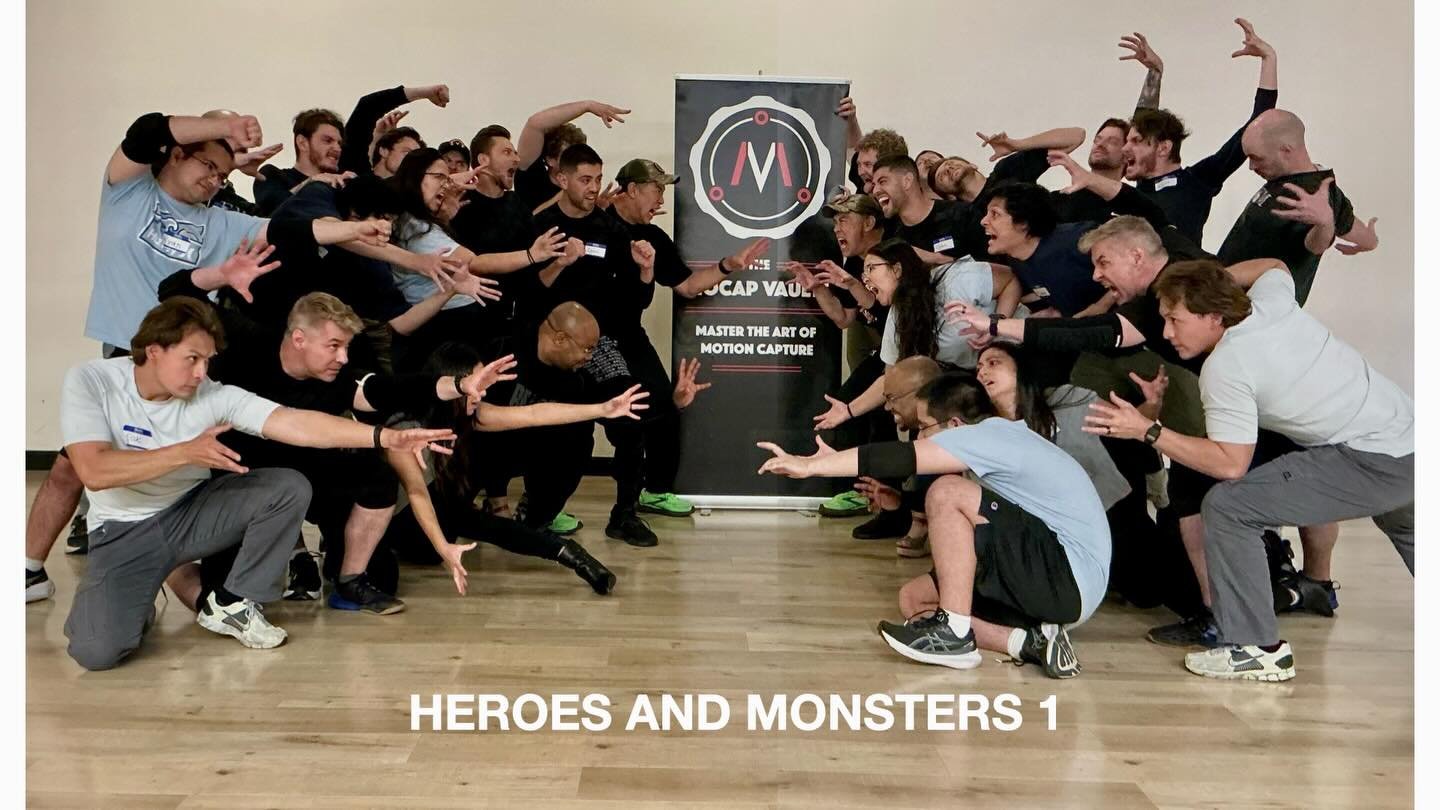 What a great day for a Heroes and Monsters 1 class in Los Angeles!

The second class in our series that really starts to lay the foundation for creating characters with the Mocap Vaults.

There&rsquo;s a fine line between being heroic or monstrous an