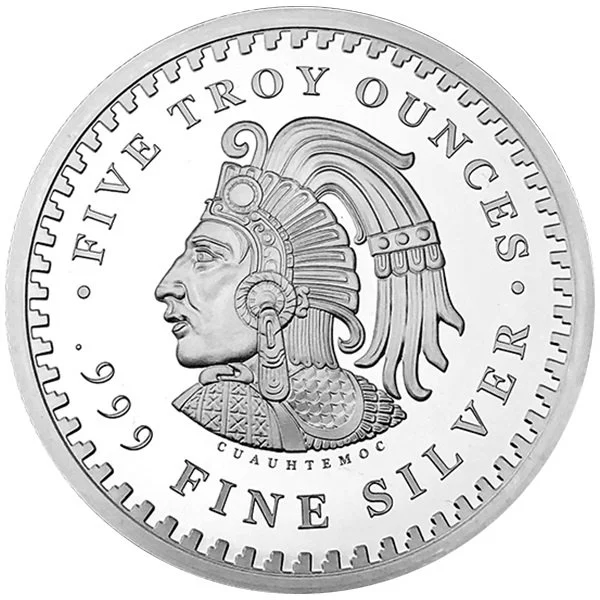 ENTER TO WIN AN AZTEC CALENDER 5 OZ. SILVER COIN 