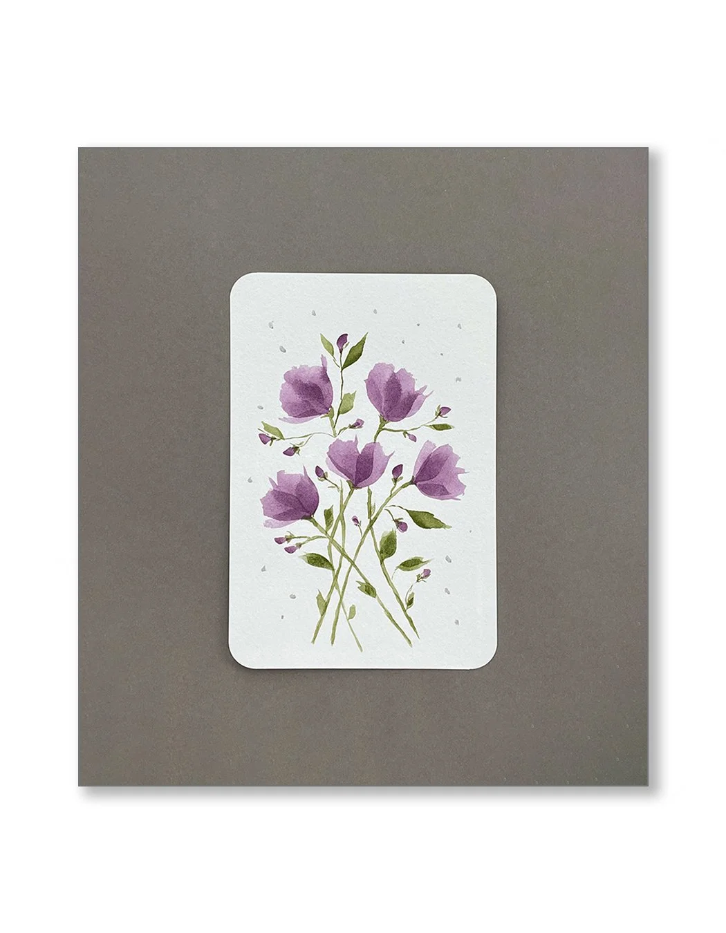 Purple Watercolor Notecards