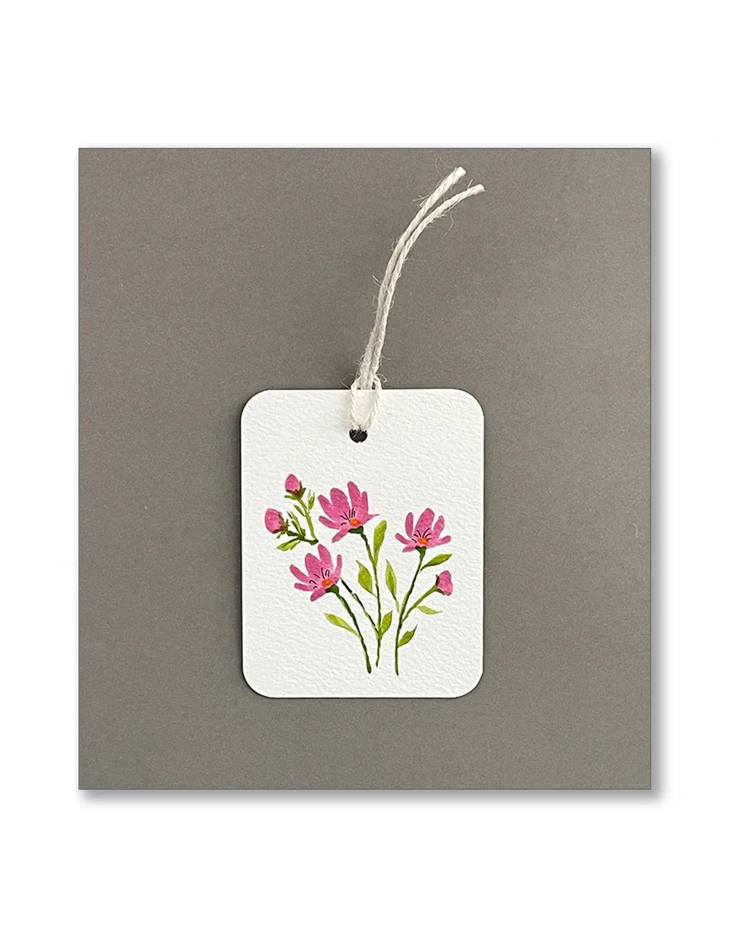 Pink Floral Watercolor Gift Tags