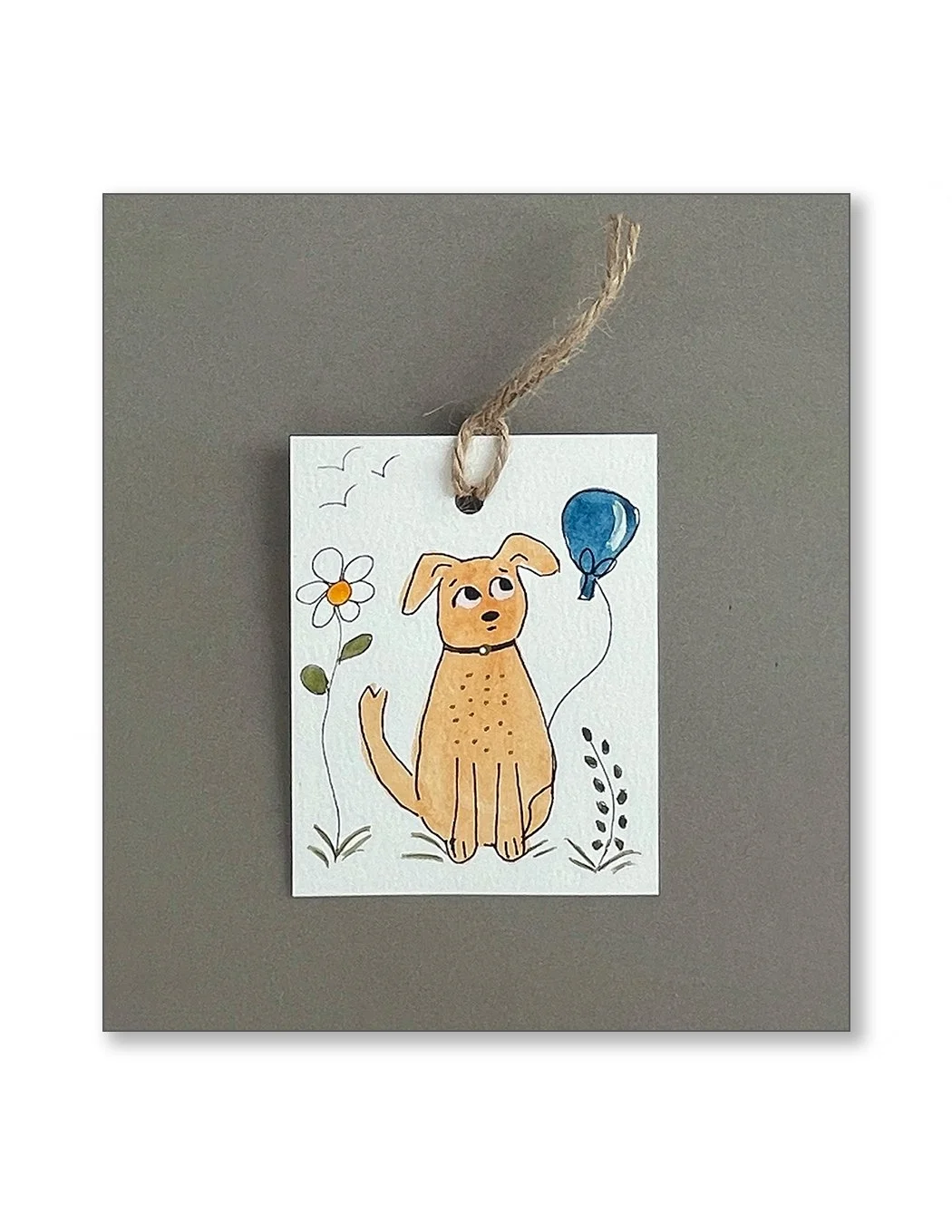 Lab and Balloon Gift Tags Set One 05.JPG