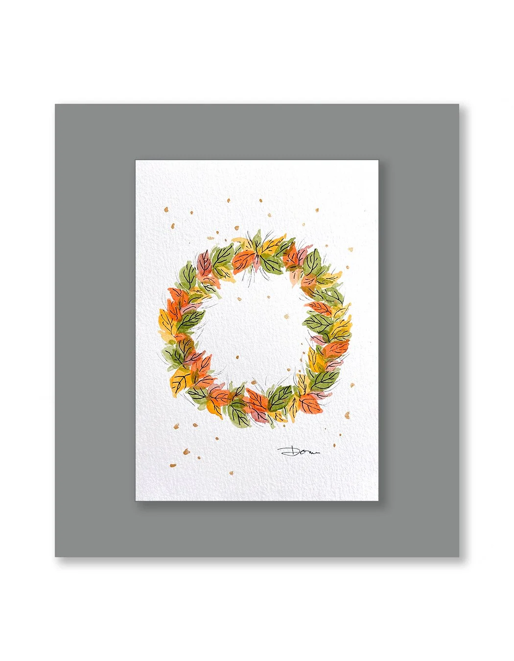 Fall Splendor Watercolor Painting