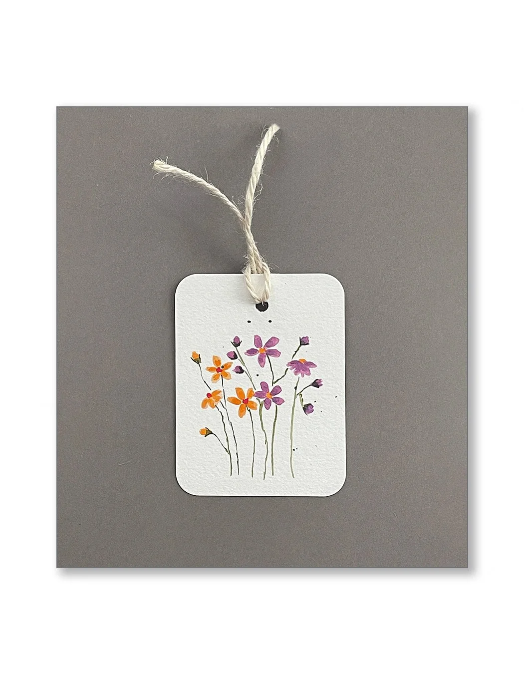Tiny Flower Gift Watercolor Gift Tags