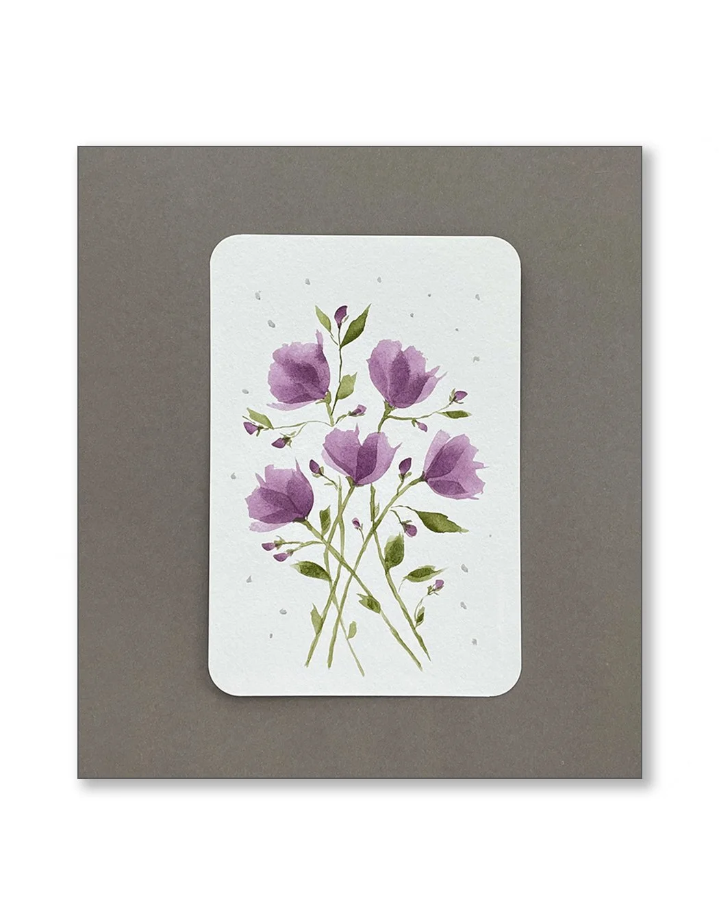 Purple Watercolor Notecards