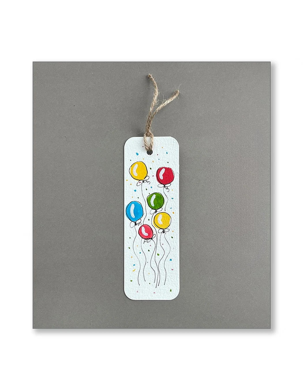 Ballon Watercolor Bookmarks