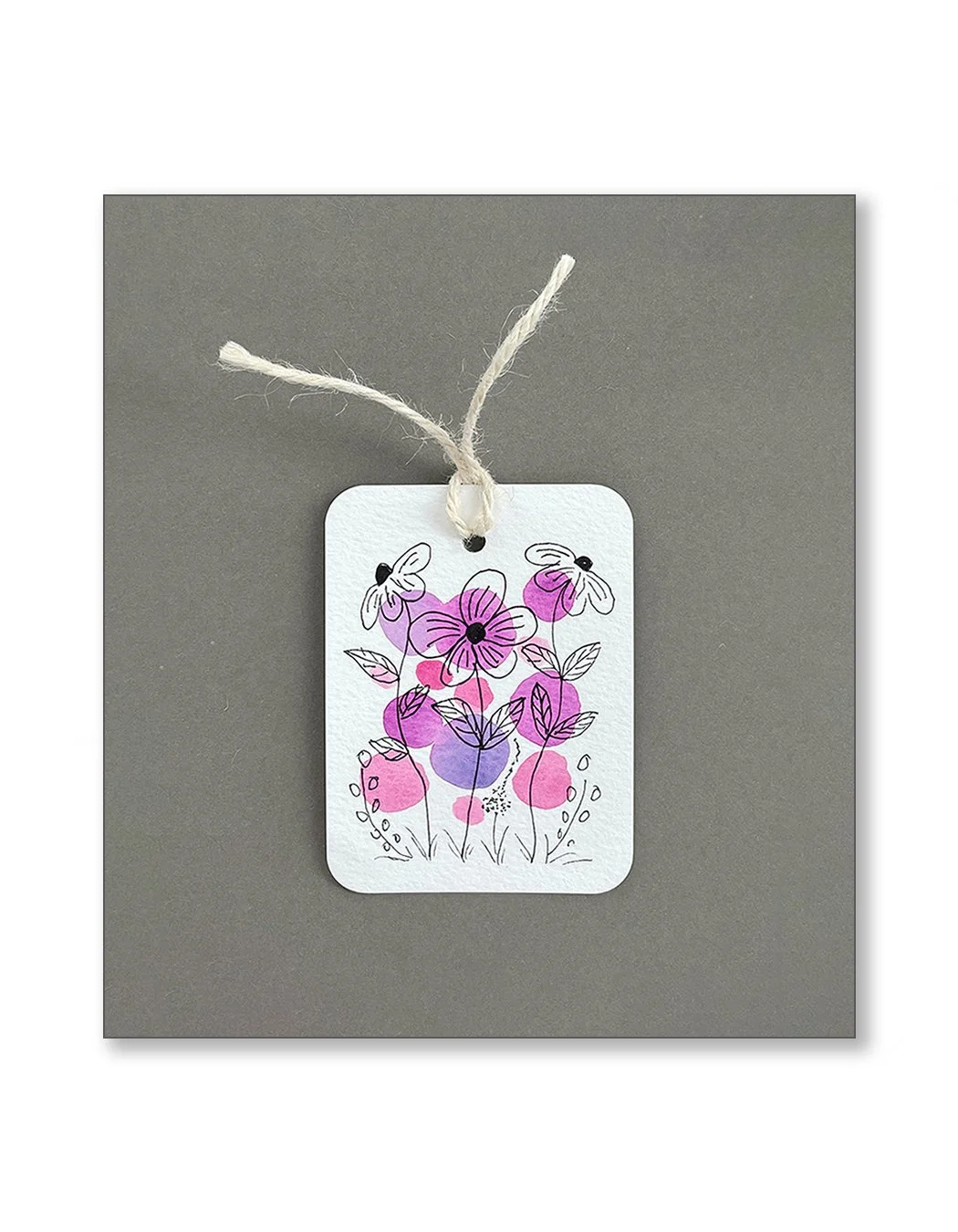 Whimsical Floral Gift Tags Set Five