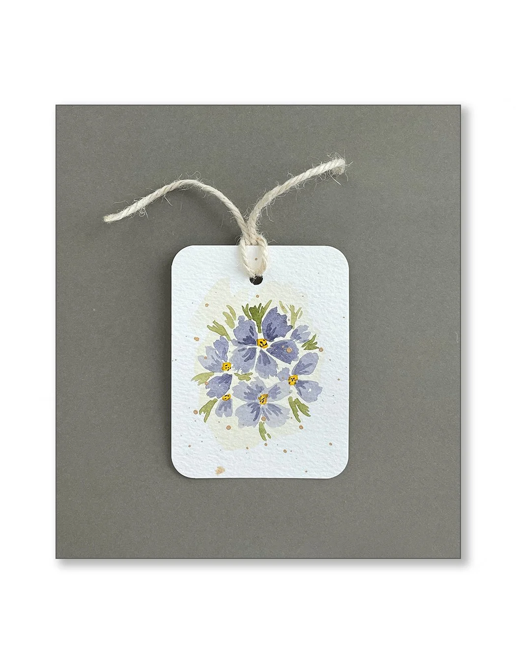 Blue Floral Gift Tags