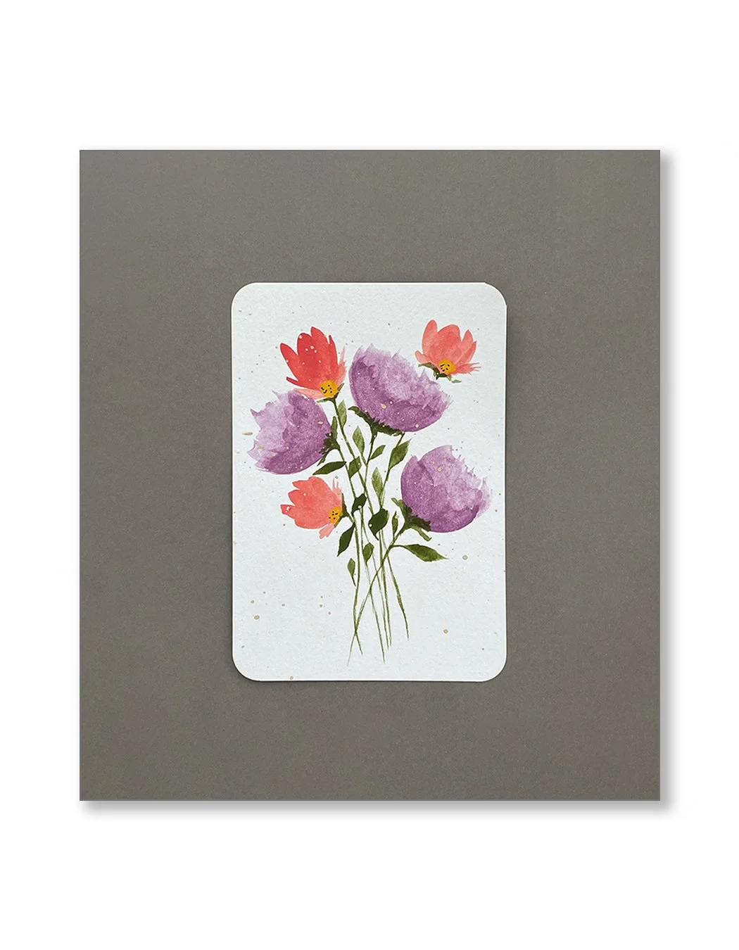 Purple Watercolor Notecards