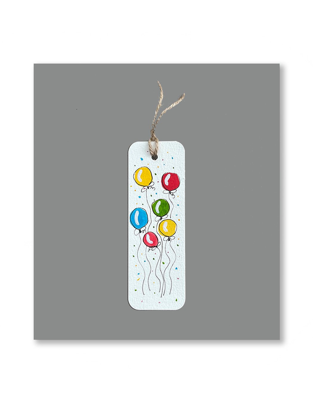 Ballon Watercolor Bookmarks