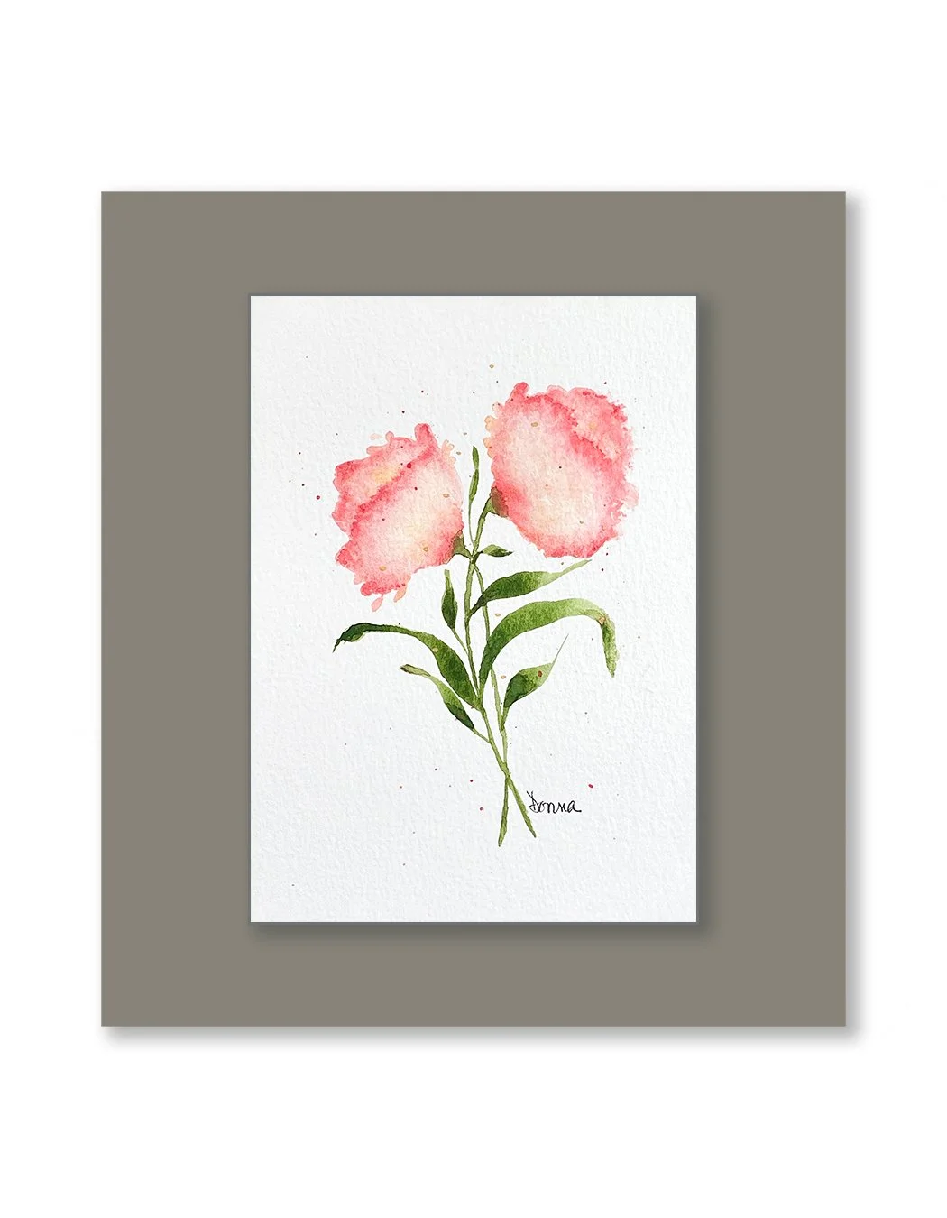 Cha Cha Cha Floral Watercolor Painting