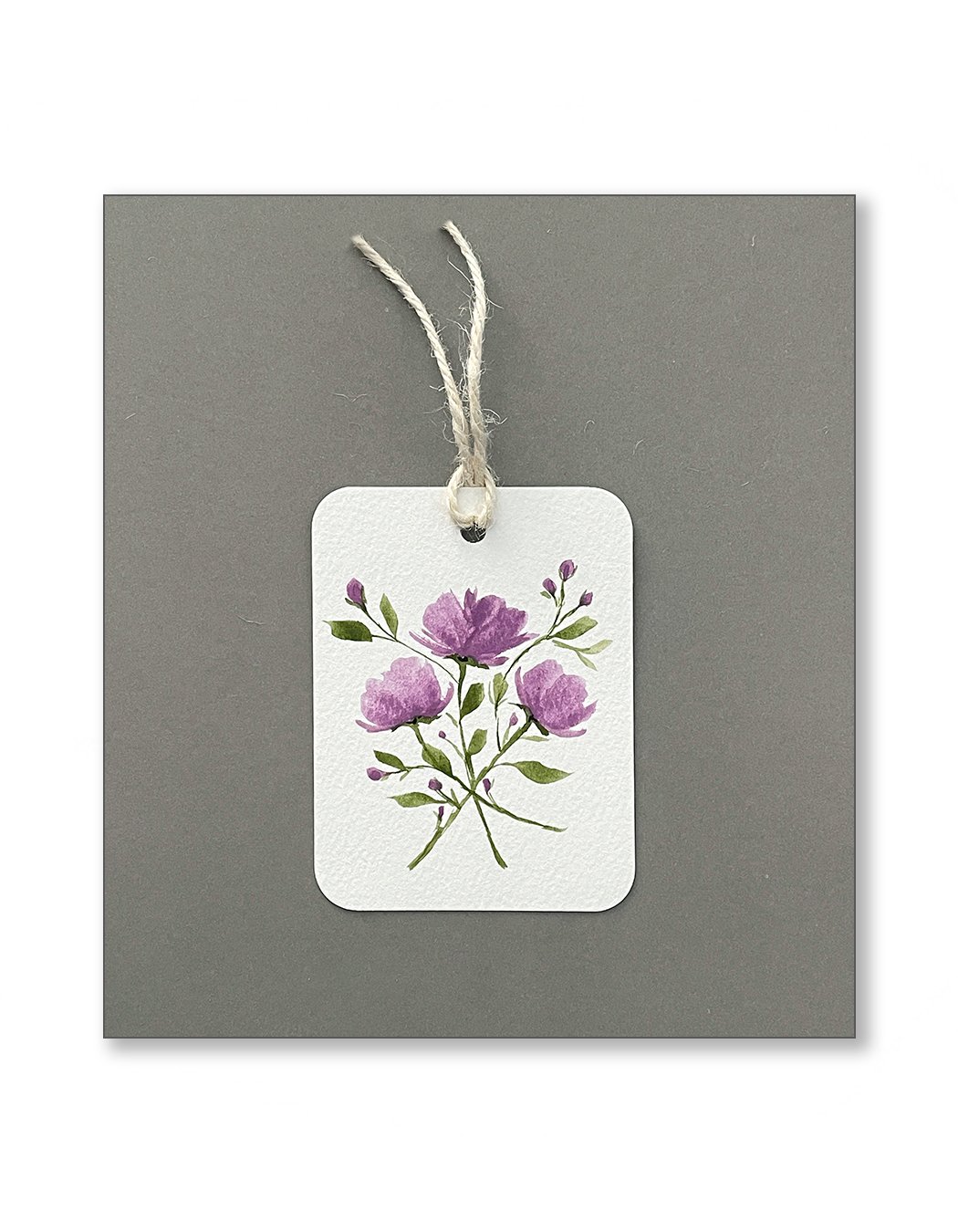 Purple Floral Gift Tags