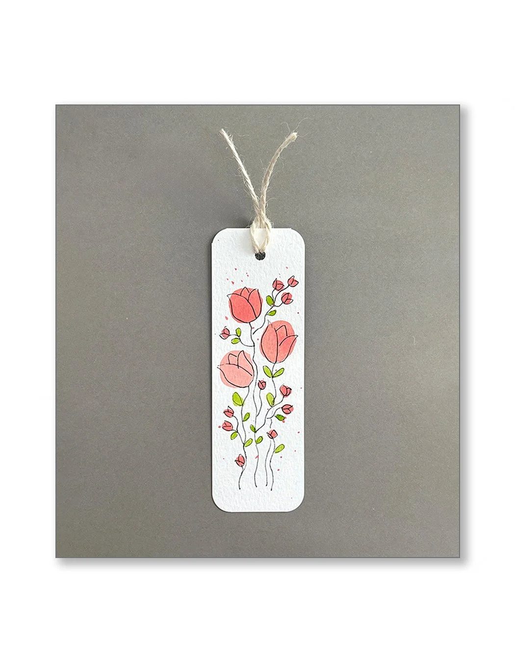 Pink Tulip Bookmarks