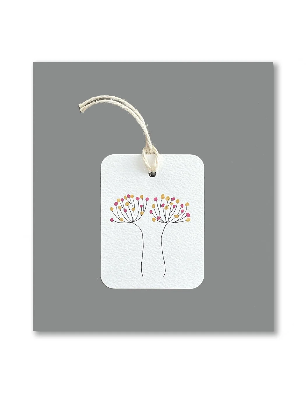 Pink and Gold Whimsical Watercolor Gift Tags