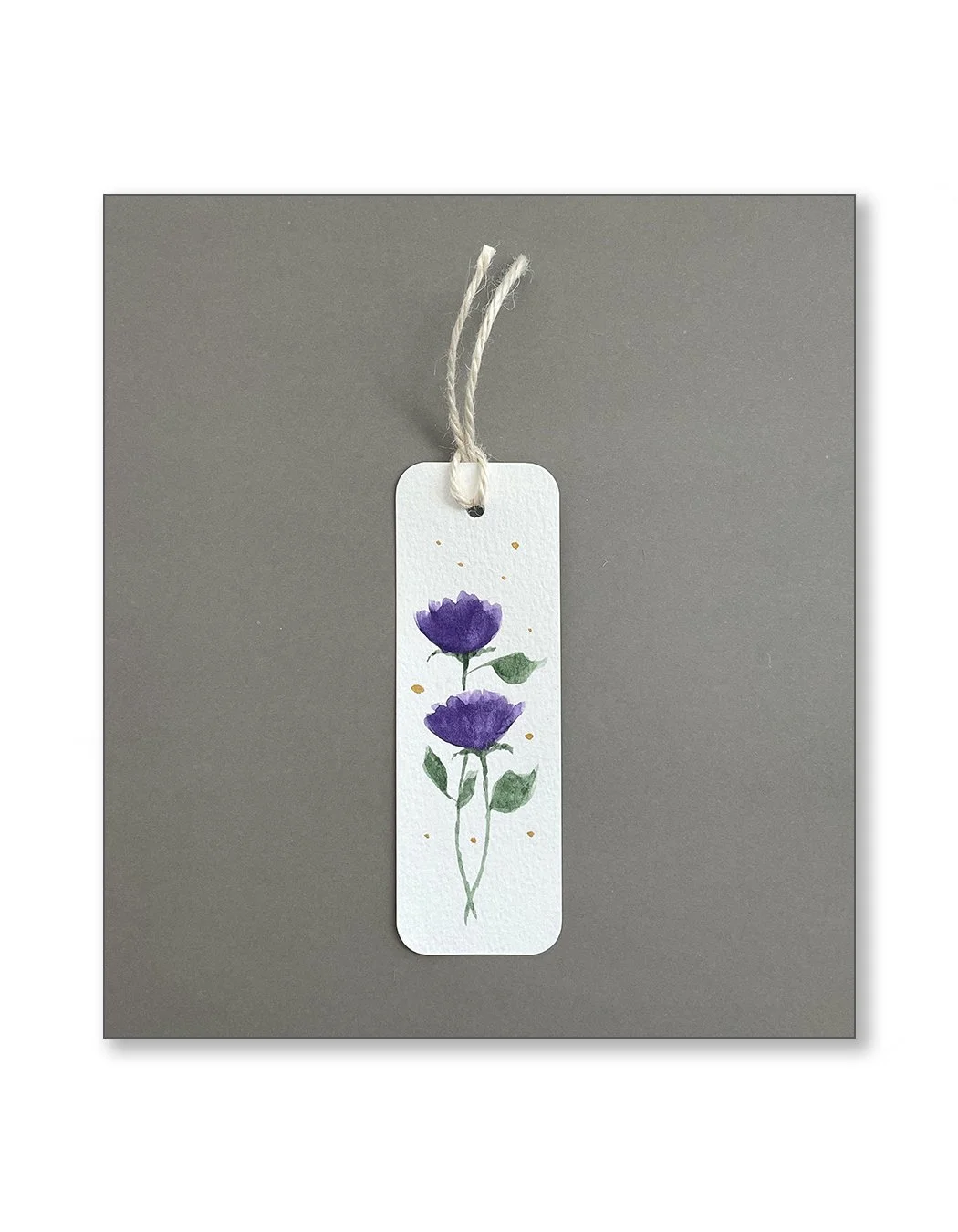 Purple Floral Bookmarks
