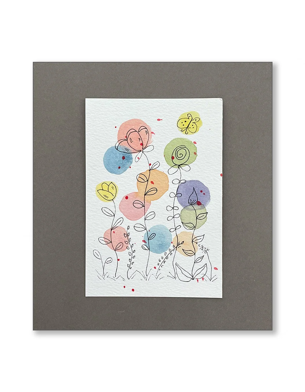 Whimsical Floral Notecards Set Two