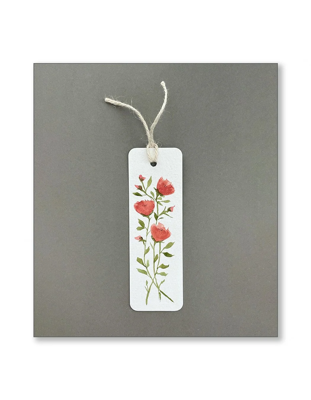 Pink Floral Bookmarks Set One
