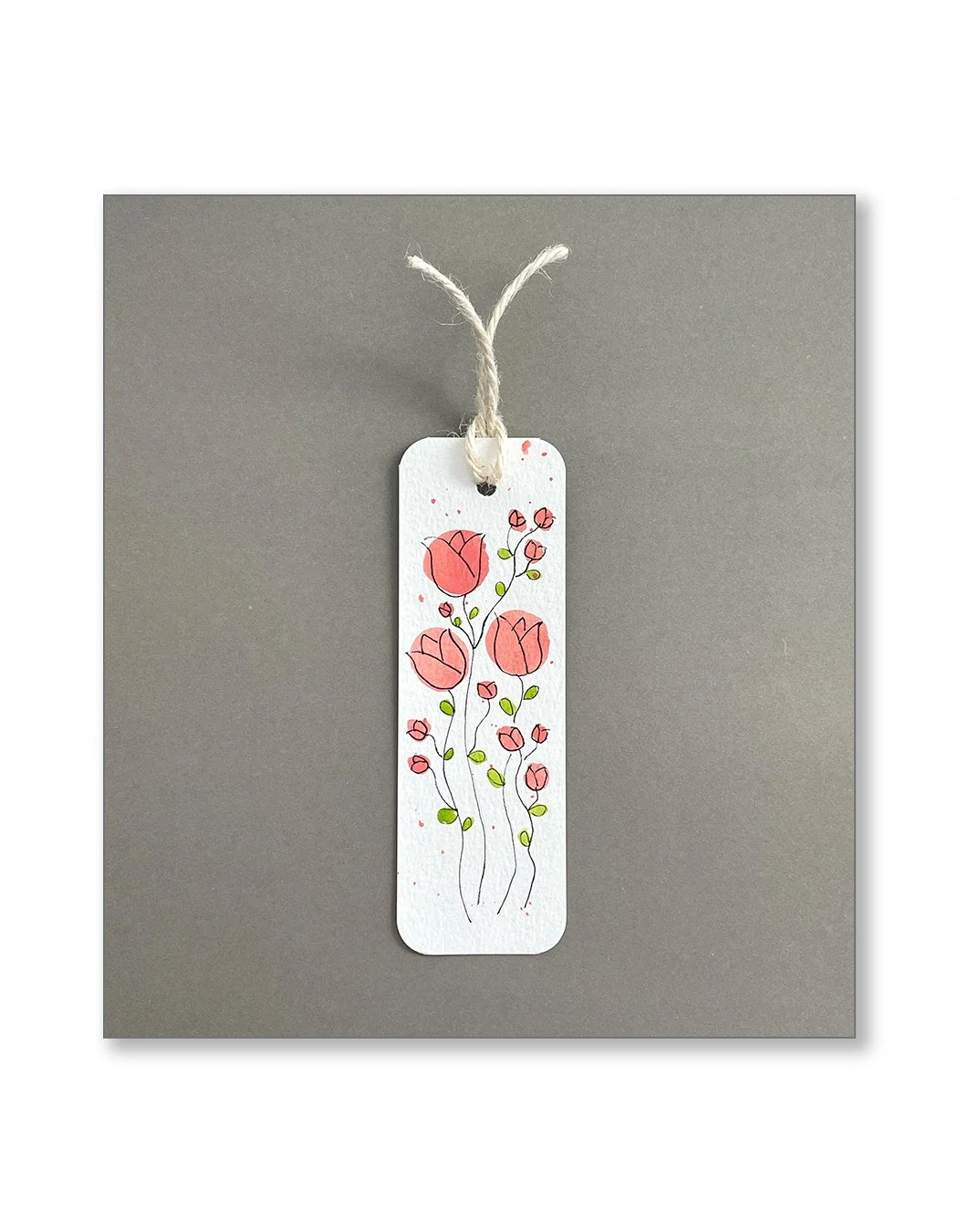 Tulip Watercolor Bookmarks