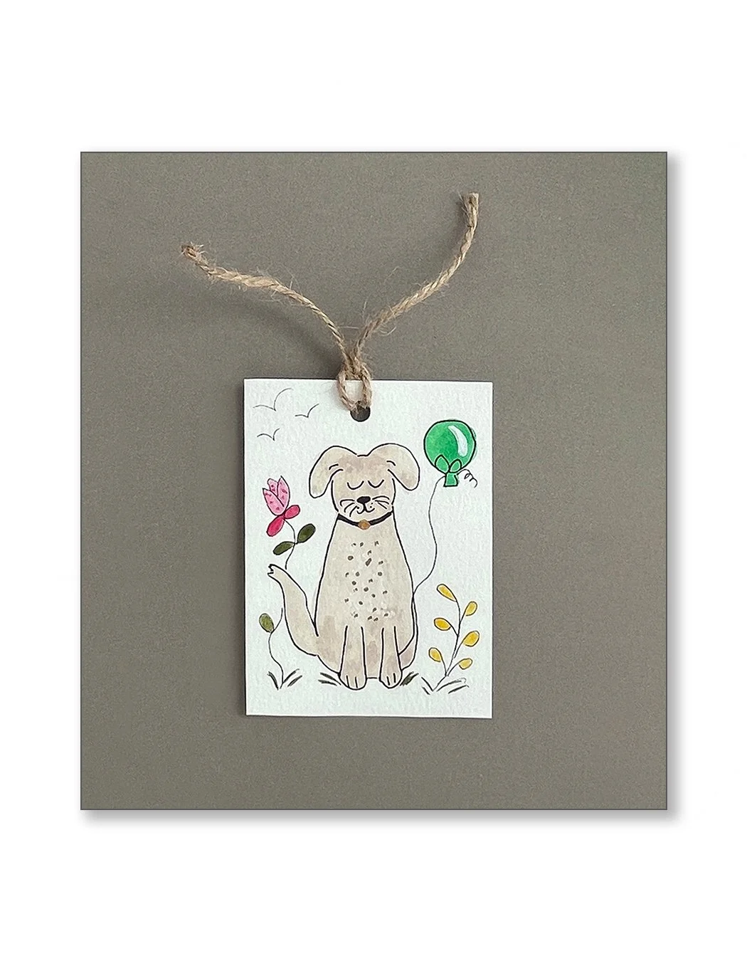 Whimsical Lab and Balloon Gift Tags