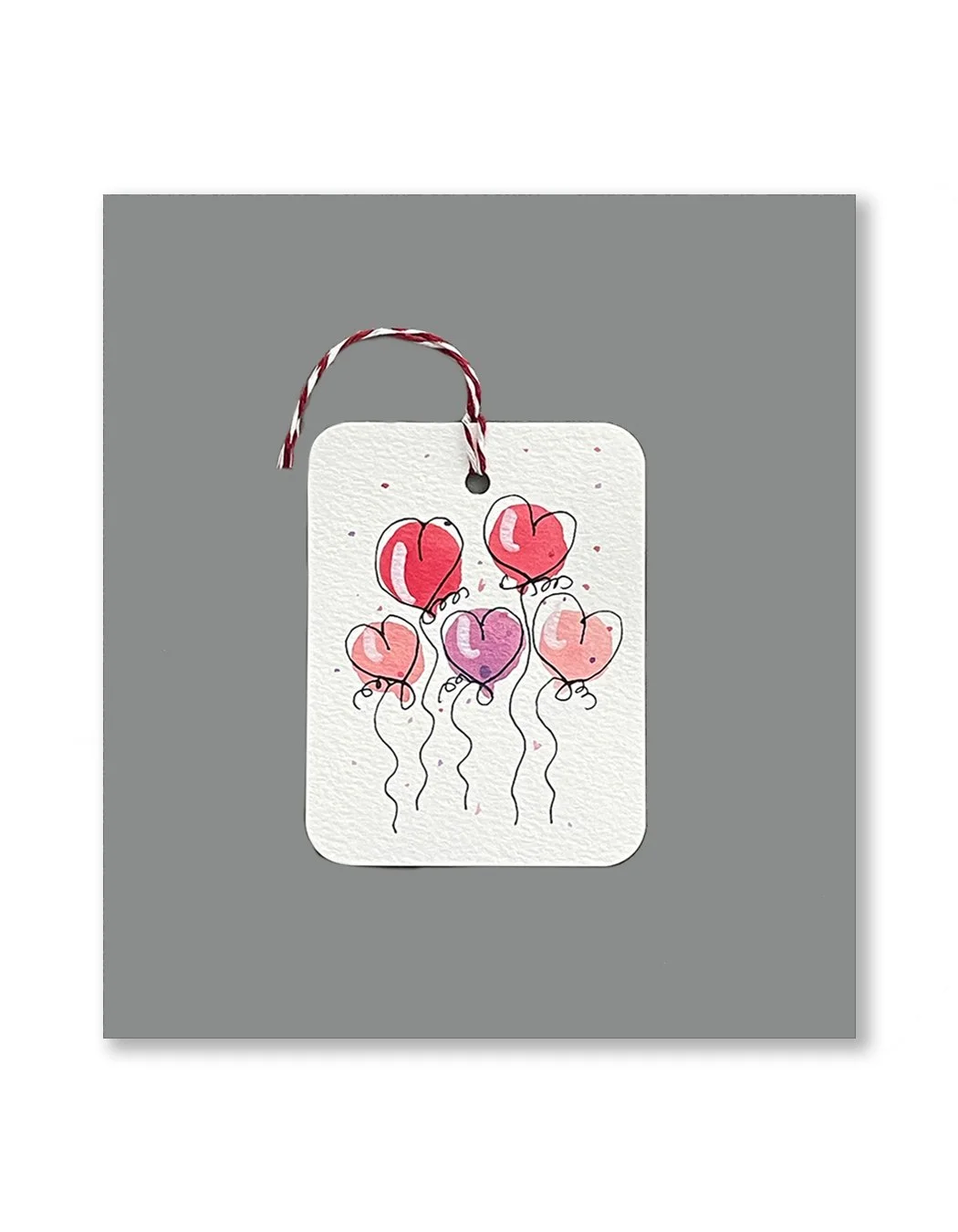 Heart Balloon Gift Tags