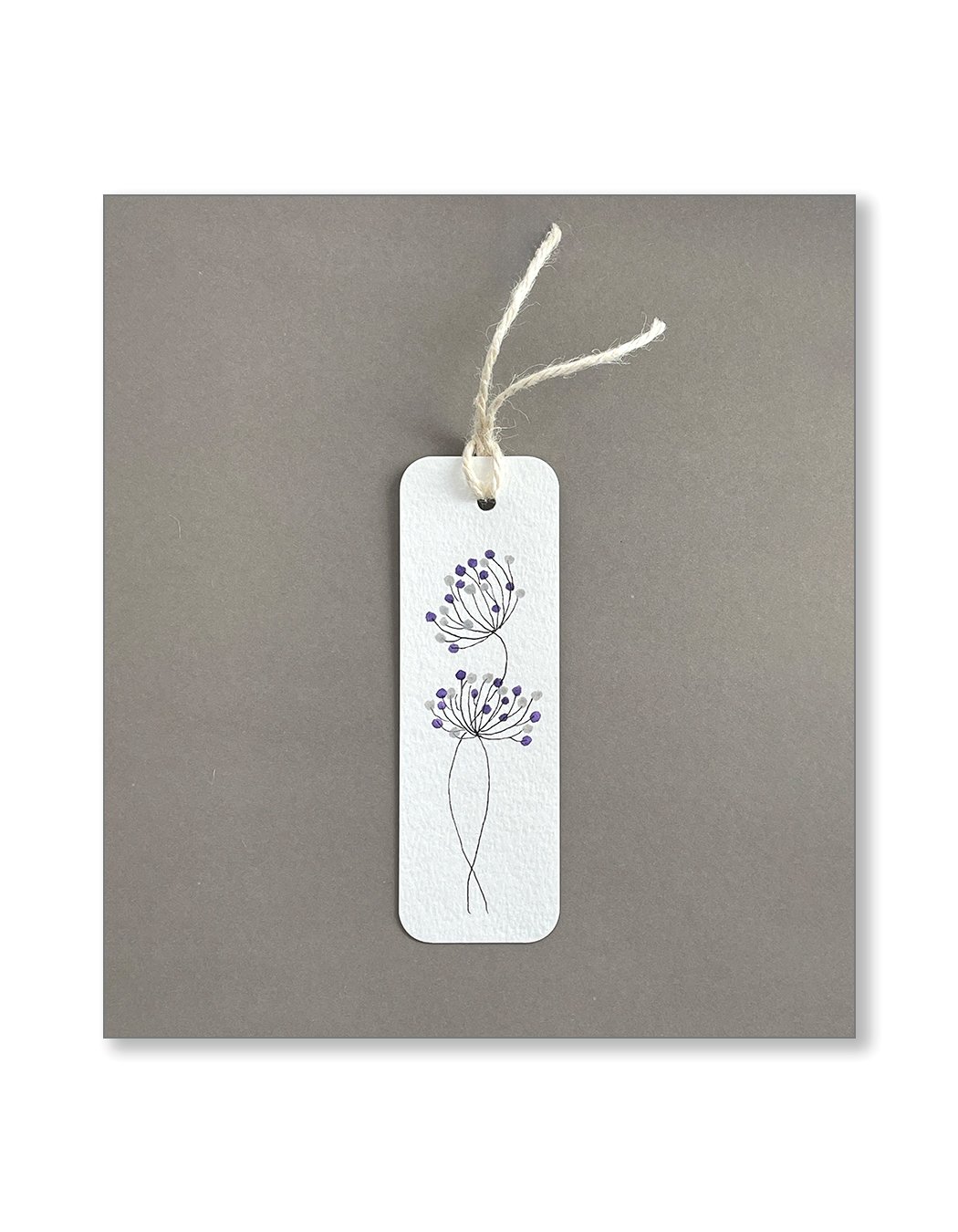 Whimsy Purple Dandelion Bookmarks