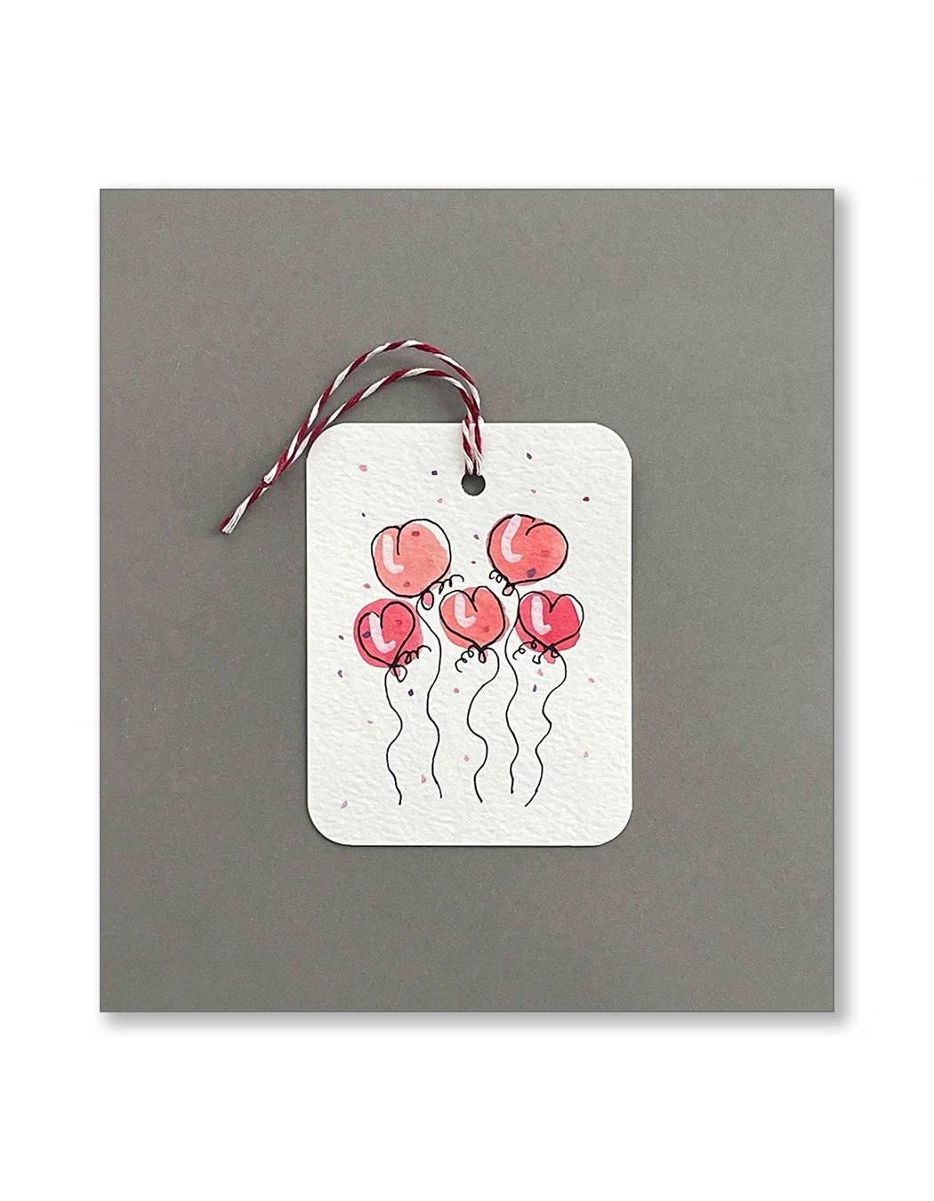 Heart Watercolor Gift Tags