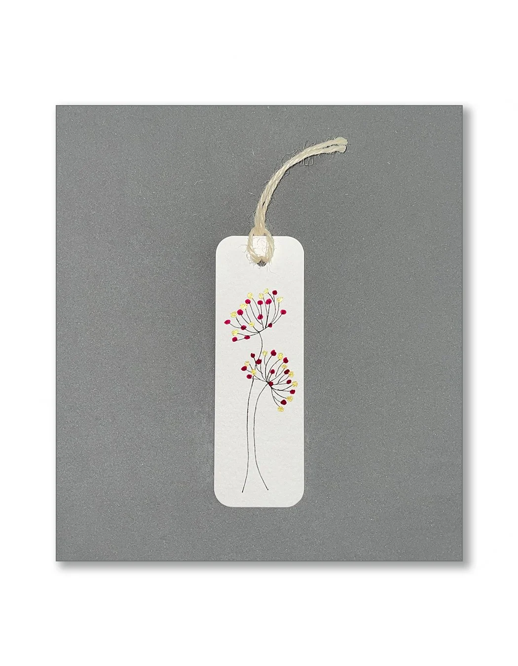 Garnet Dandelion Bookmarks
