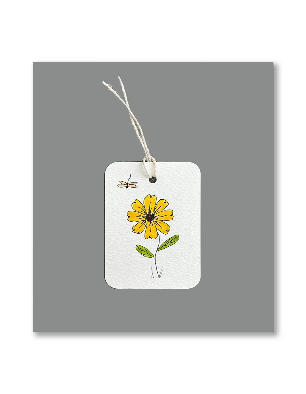 Yellow Floral Gift Tags