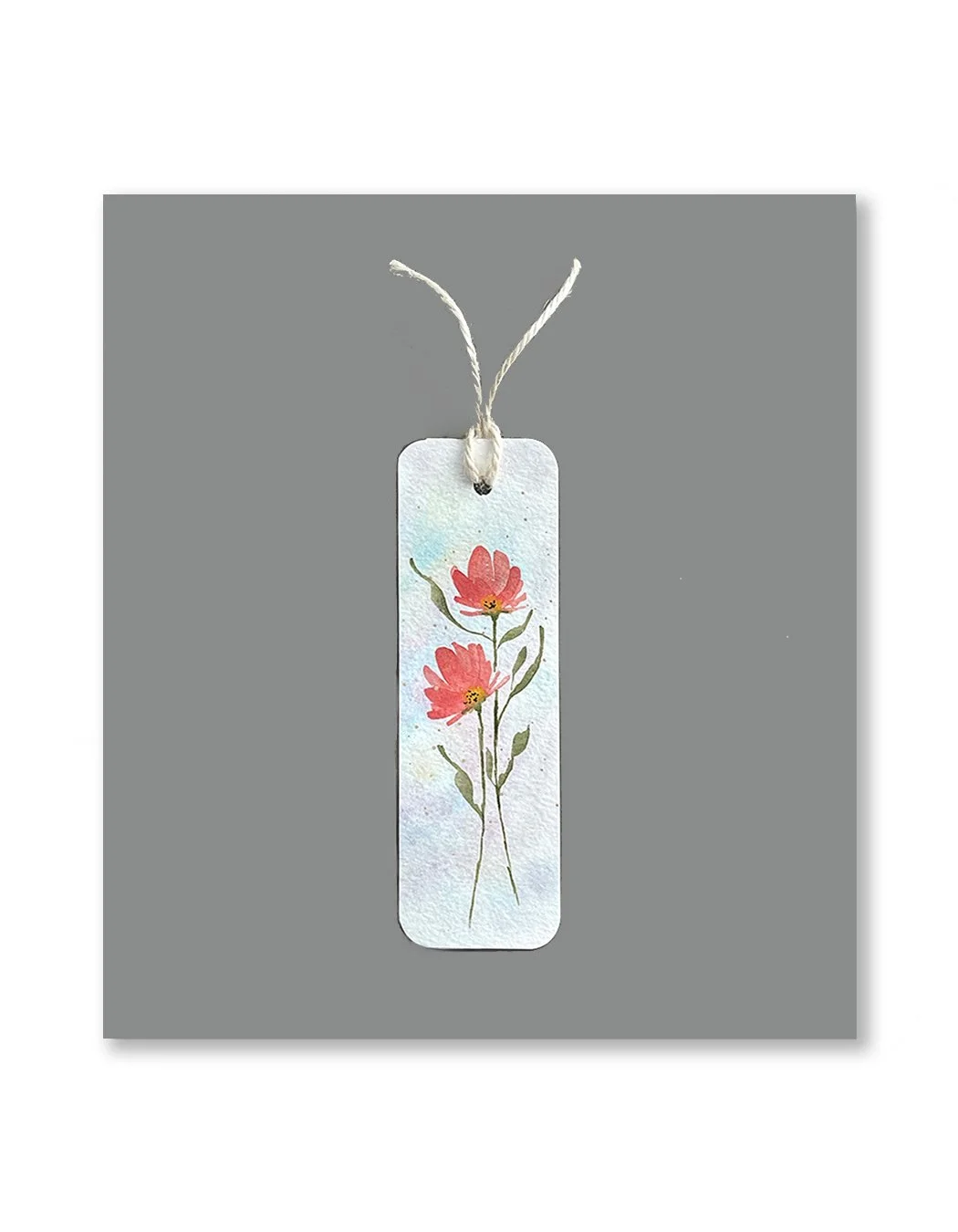 Coral Watercolor Bookmarks
