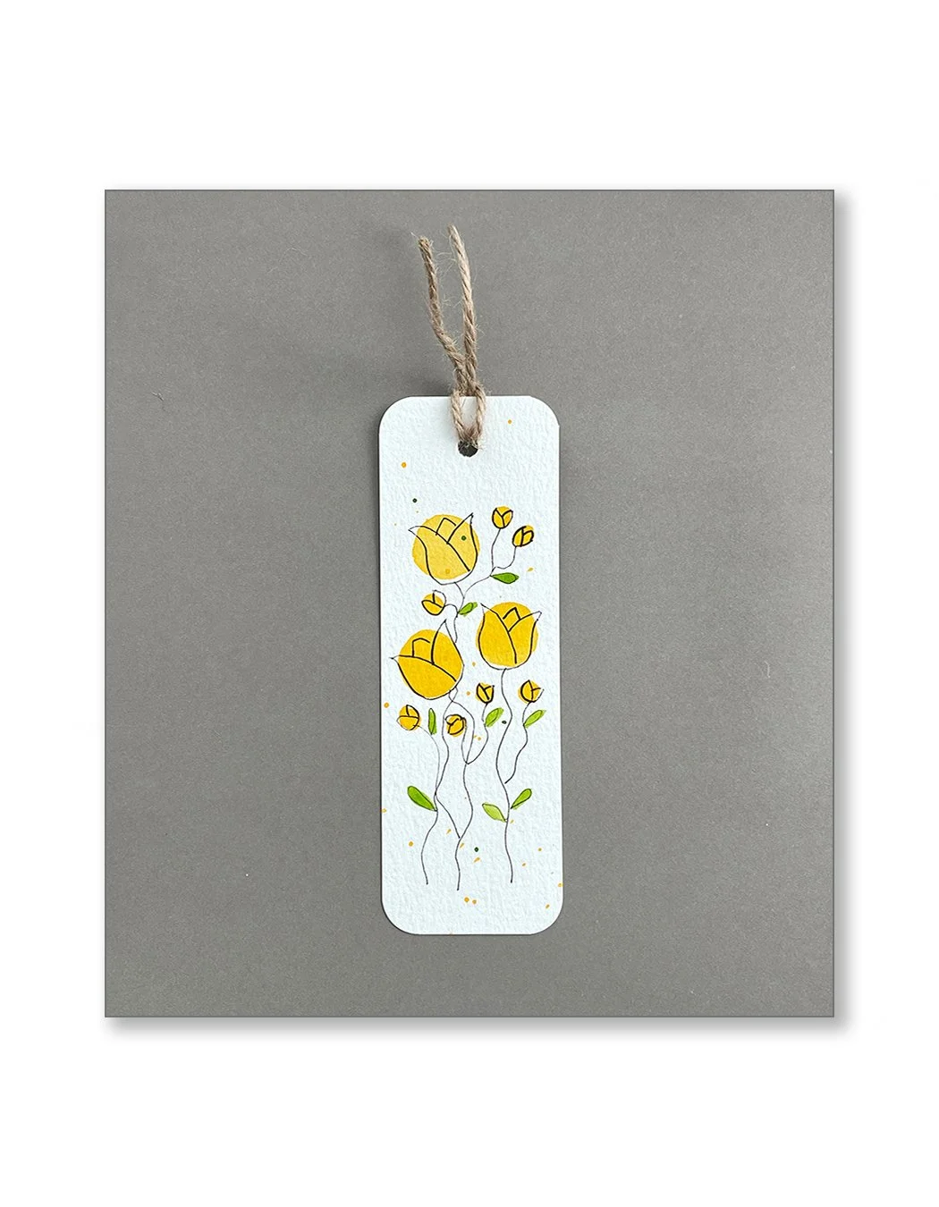 Yellow Tulip Bookmarks