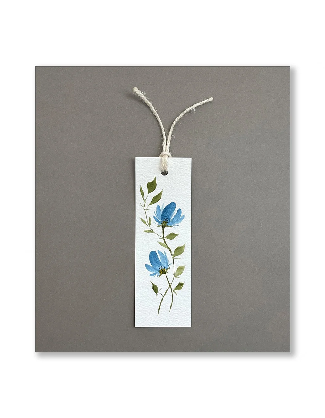 Blue Floral Bookmarks