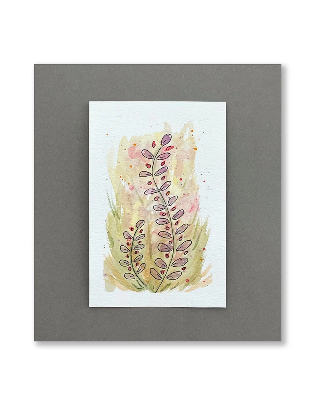 Whimsical Floral Notecards Set Five