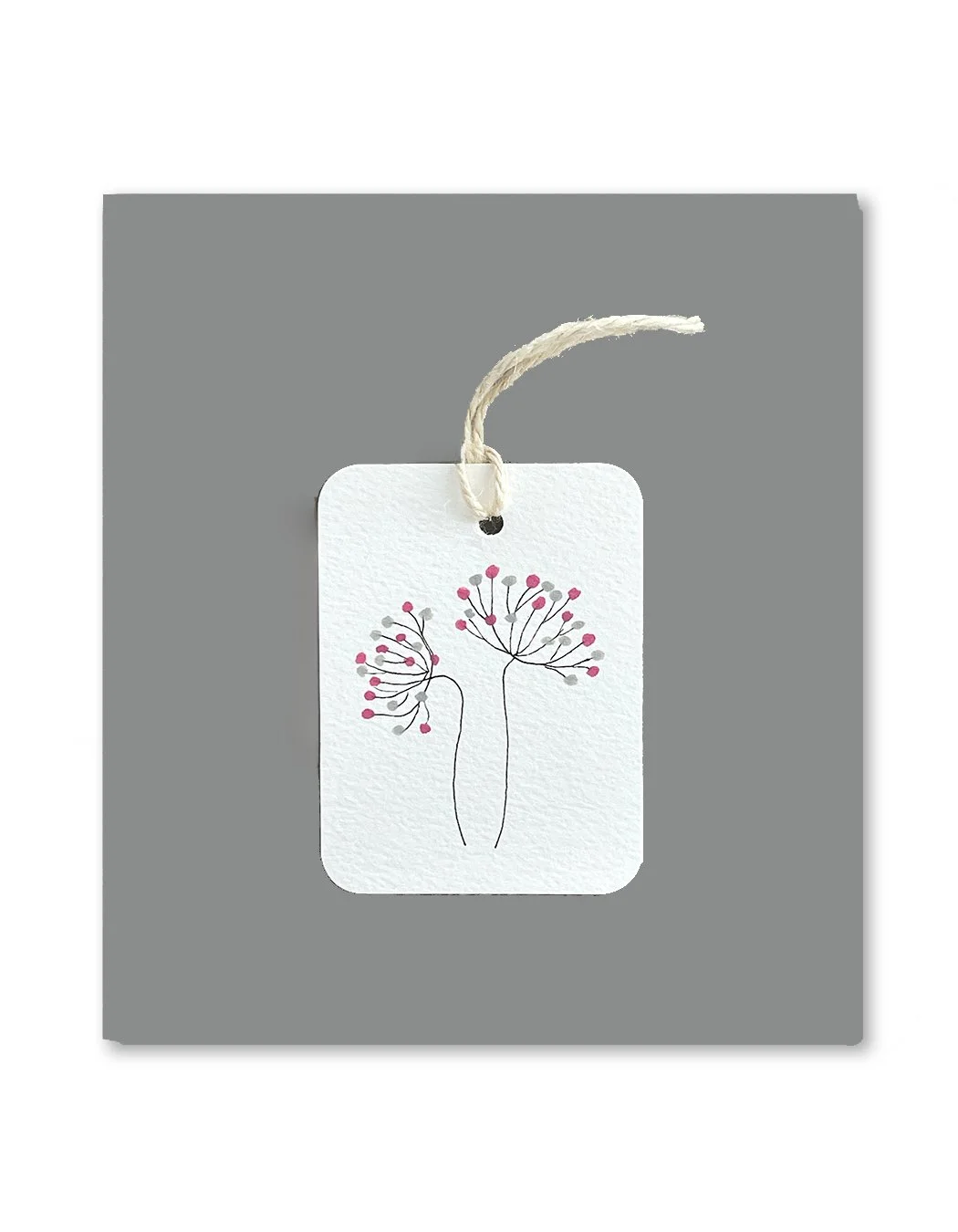 Pink and Silver Whimsical Gift Tags