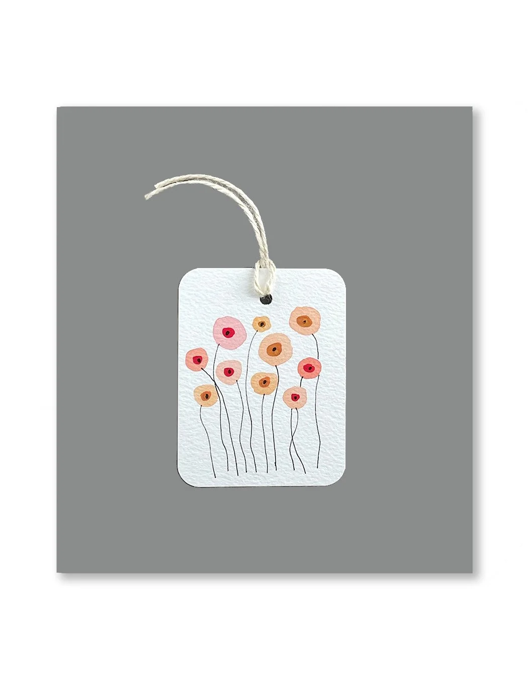 Whimsy Flower Watercolor Gift Tags
