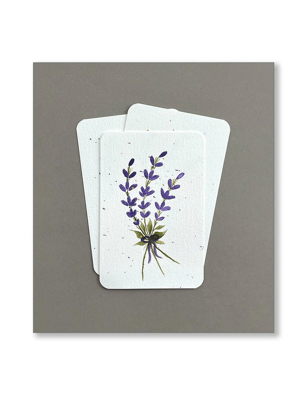 Lavender Flower Watercolor Notecard Set
