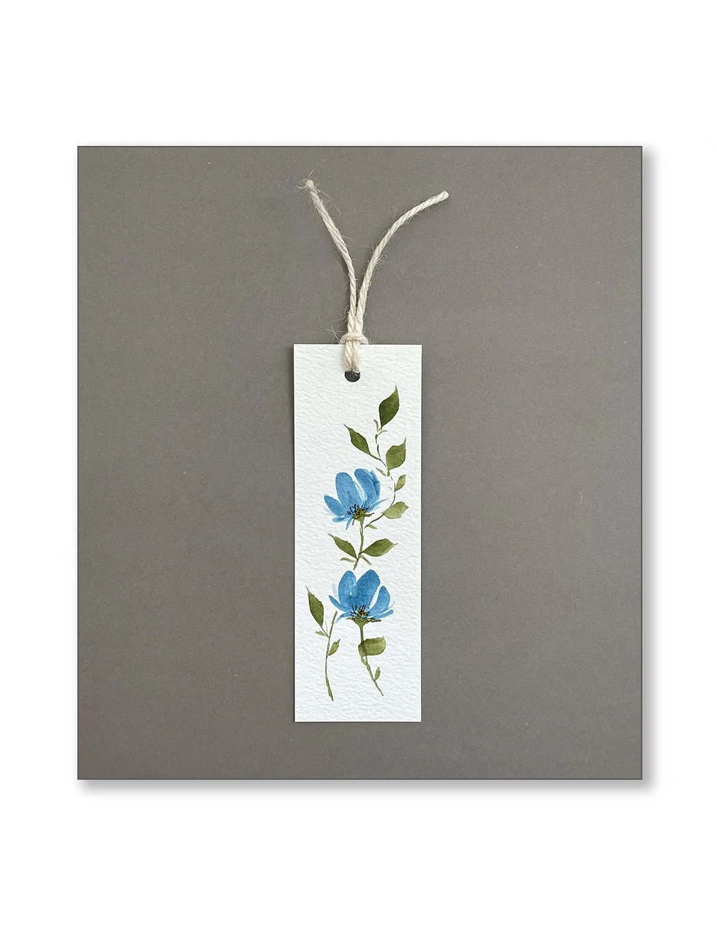 Blue Floral Bookmarks