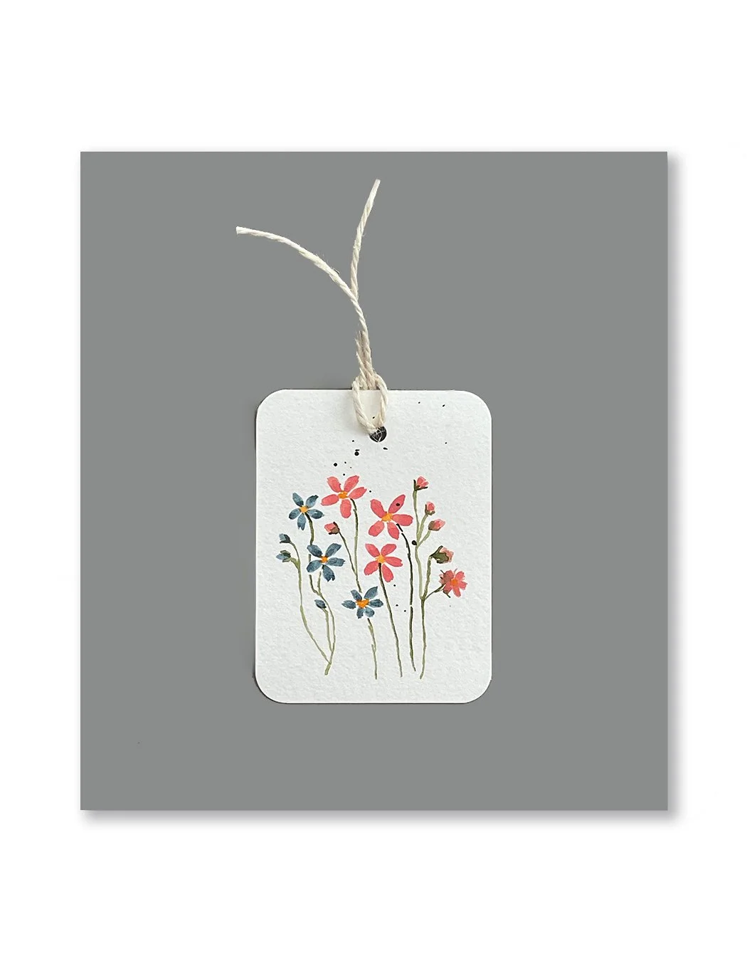 Flower Gift Watercolor Gift Tags