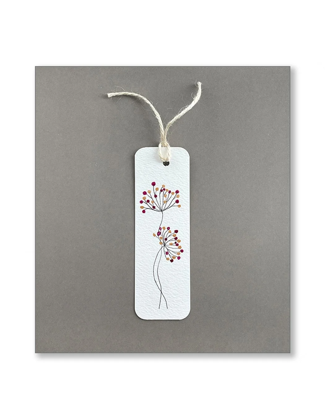 Whimsy Garnet and Gold Bookmarks