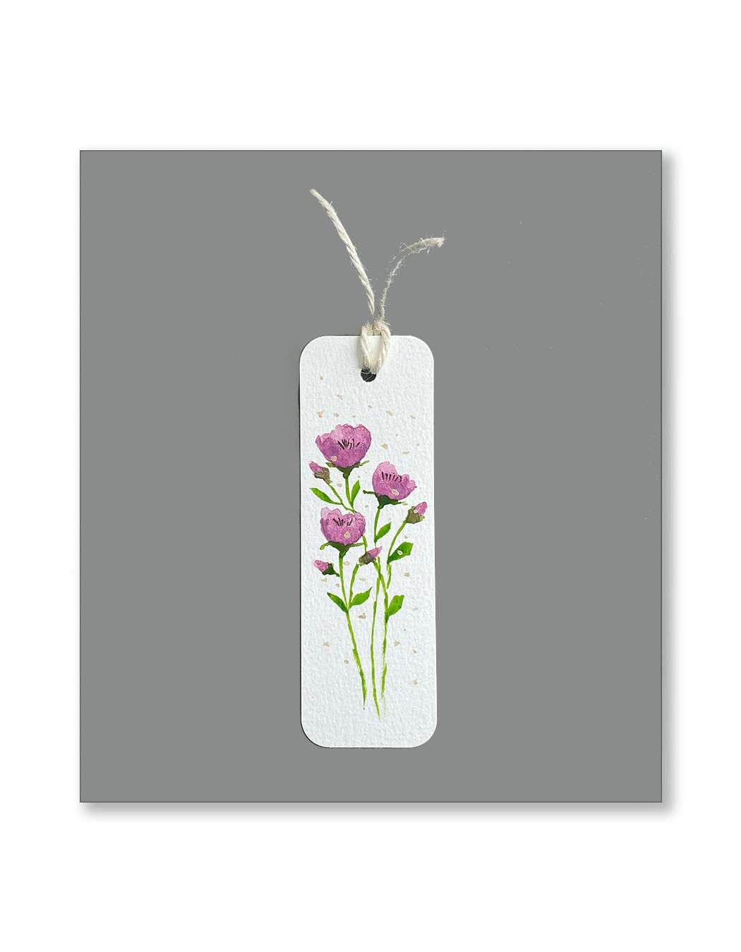 Purple Floral Bookmarks