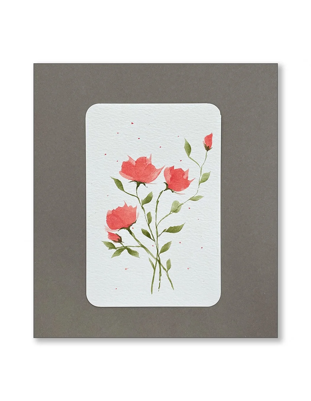 Pink Floral Notecards