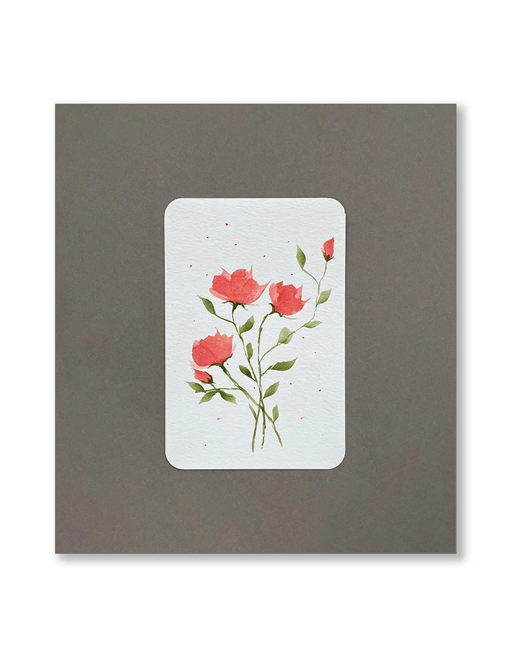 Pink Floral Notecards