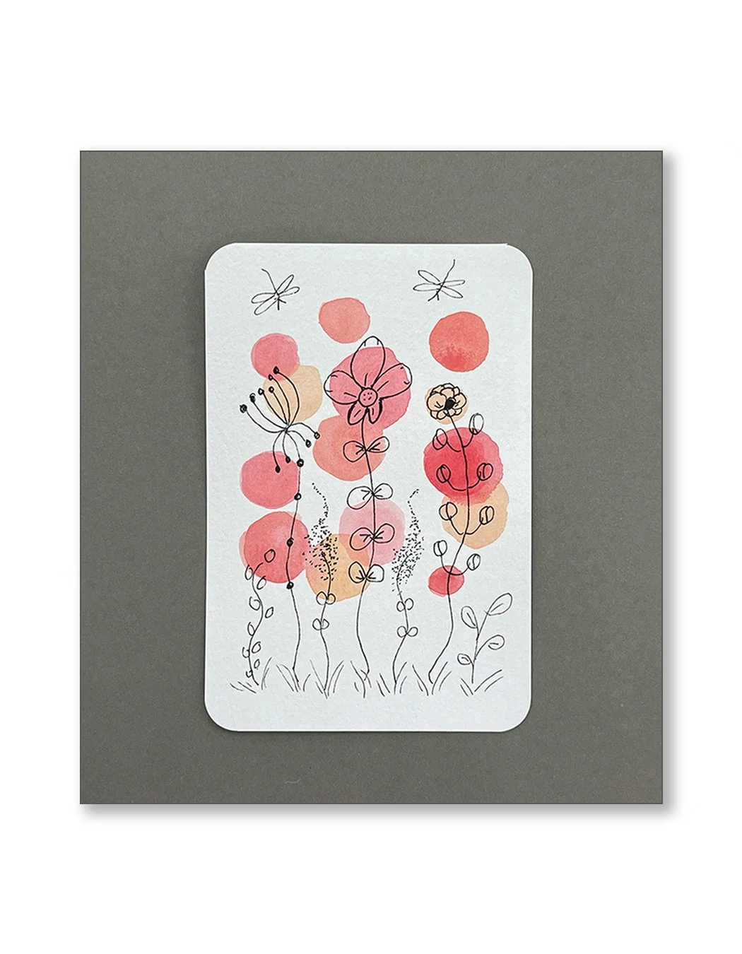 Whimsical Floral Notecards Set Three