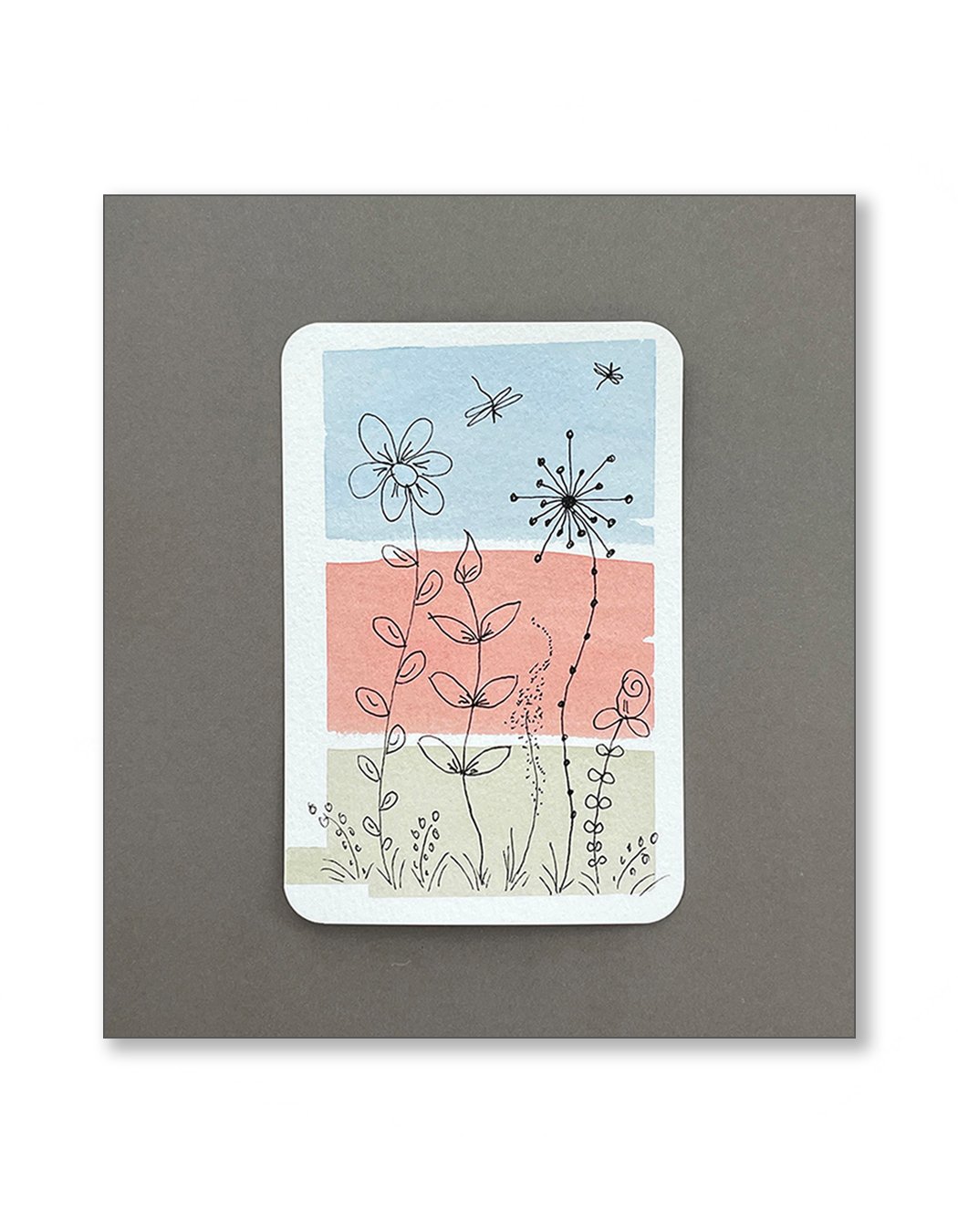 Whimsical Floral Notecards Set One