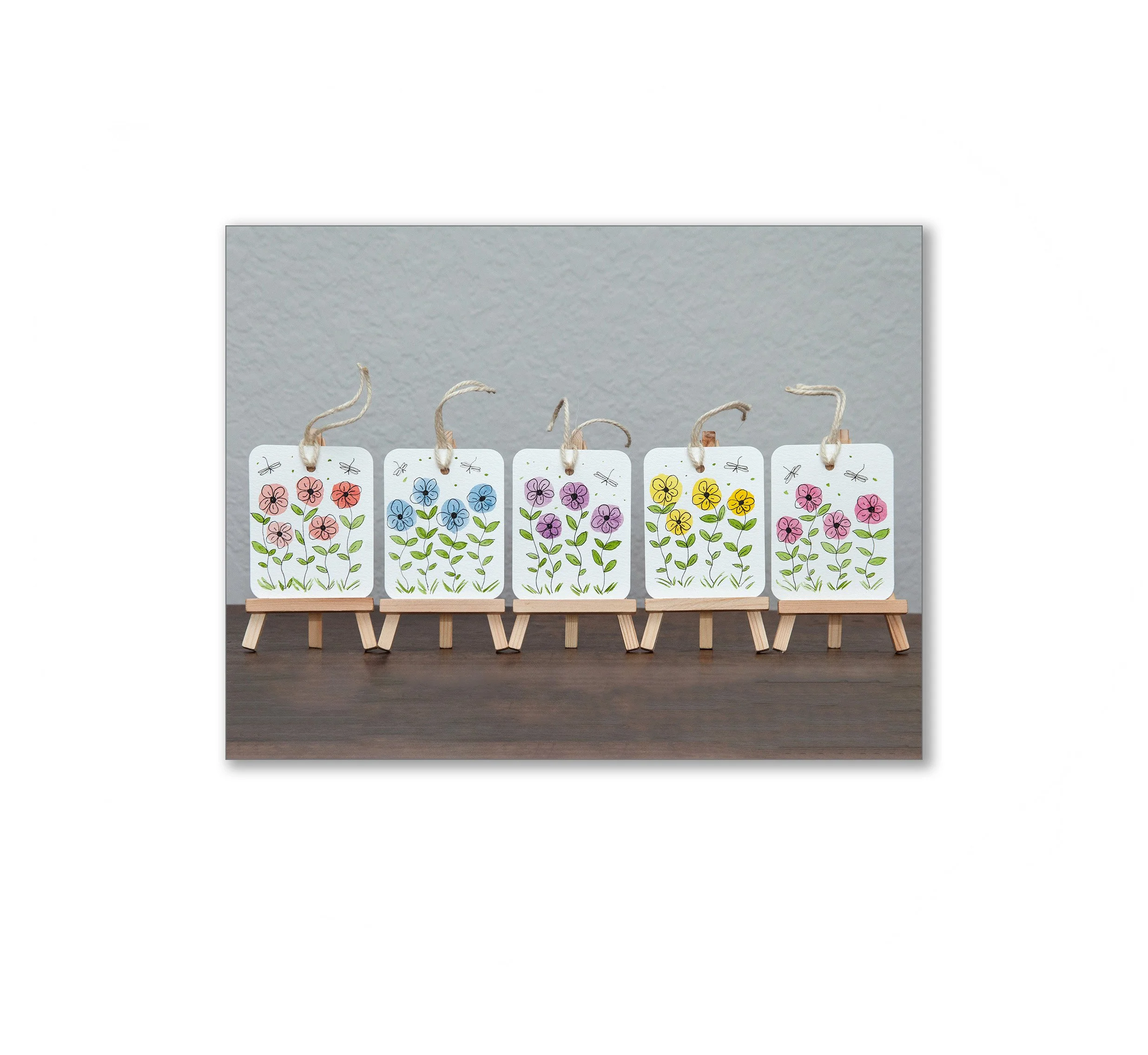 Whimsical Floral Watercolor Gift Tags