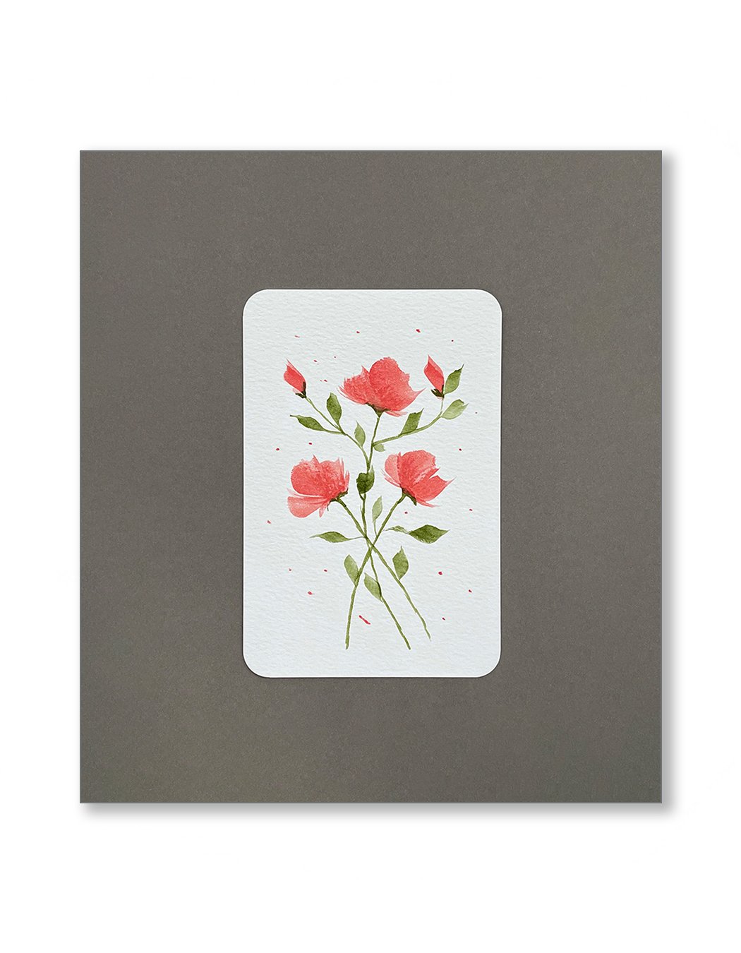 Pink Floral Notecards
