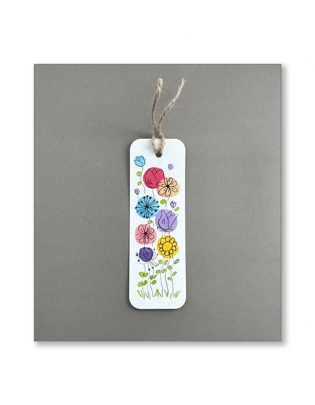 Whimsical Floral Watercolor Bookmarks