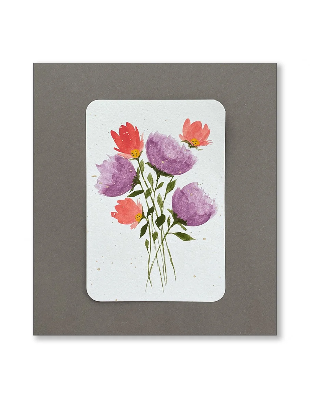 Purple Watercolor Notecards