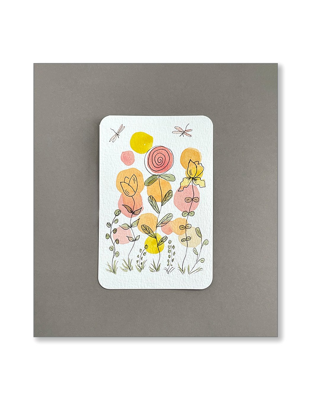 Whimsical Floral Notecards Set Three